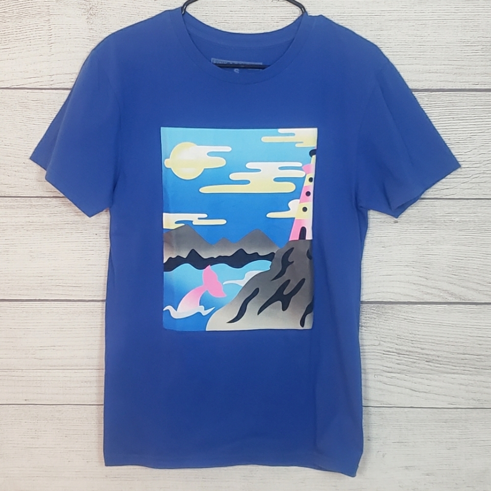 Pink Dolphin Graphic T-shirt , Mens Size: Small , NWOT
